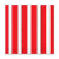 Red & White Stripes Beverage Napkins